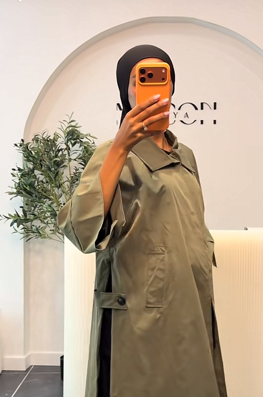 Trench Cape longue imperméable oversize SALIHA MODE