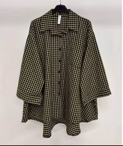 Chemise à petits carreaux Oversize SALIHA MODE