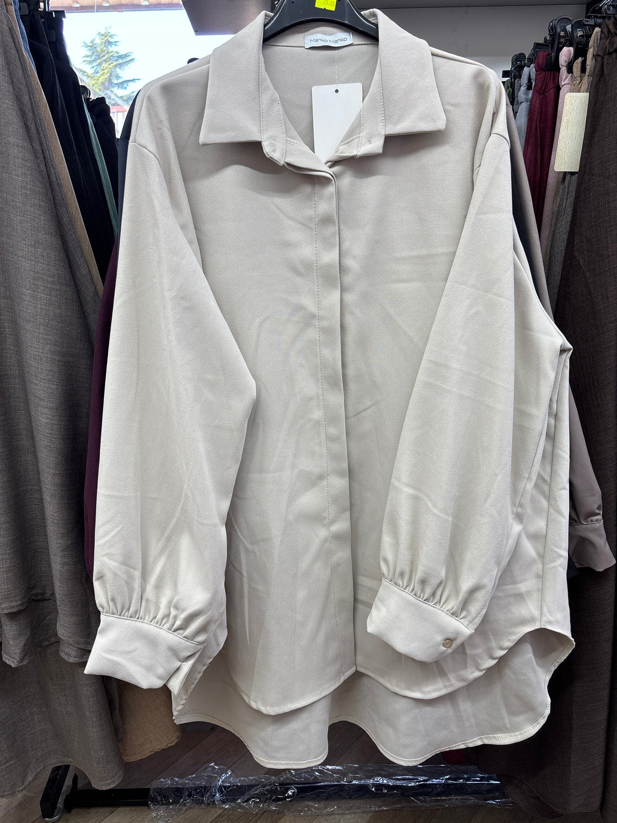 Chemise longue unie SALIHA MODE