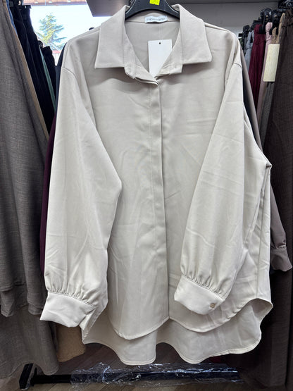 Chemise longue unie SALIHA MODE