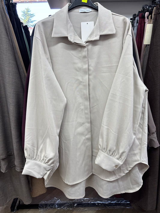Chemise longue unie SALIHA MODE