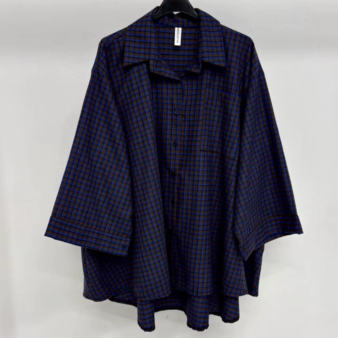 Chemise à petits carreaux Oversize SALIHA MODE