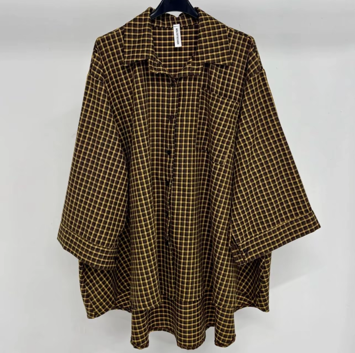 Chemise à petits carreaux Oversize SALIHA MODE
