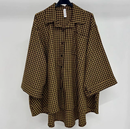 Chemise à petits carreaux Oversize SALIHA MODE