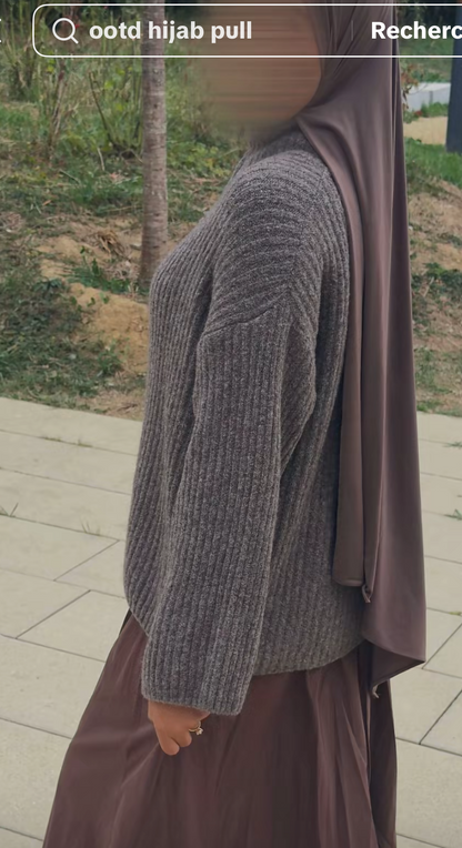 Pull avec fermeture éclair oversize SALIHA MODE