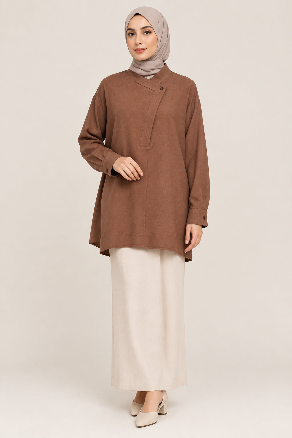 Chemise style asiatique SALIHA MODE