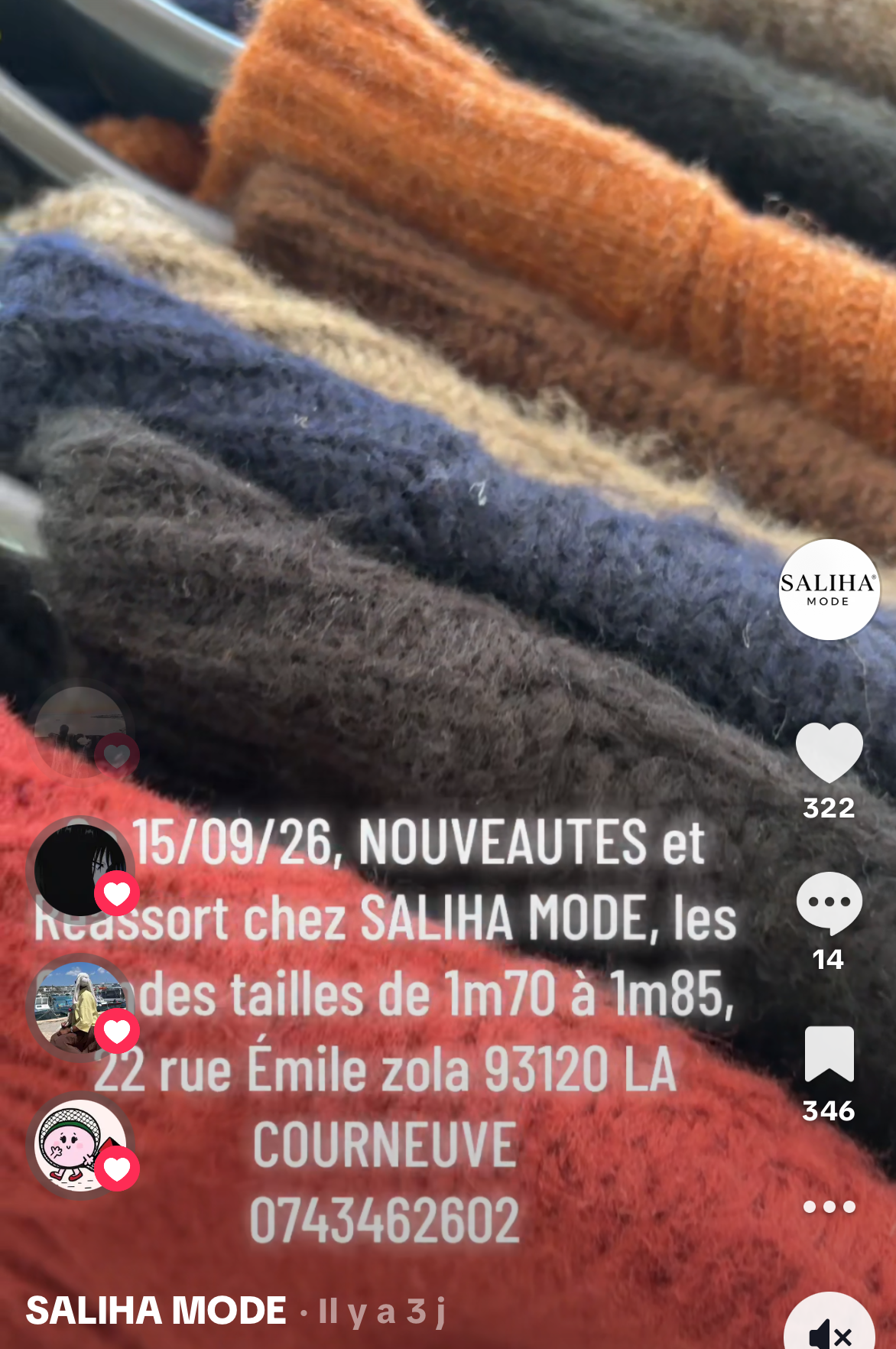 Pull oversize à fermeture éclair SALIHA MODE