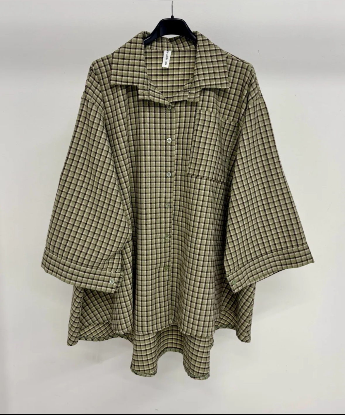 Chemise à petits carreaux Oversize SALIHA MODE
