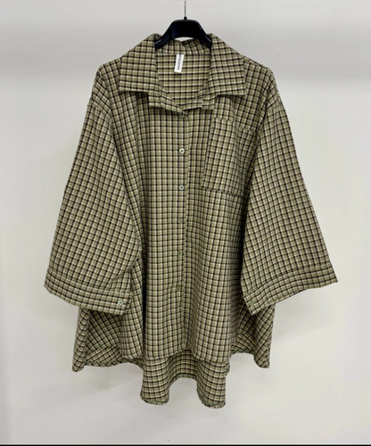 Chemise à petits carreaux Oversize SALIHA MODE
