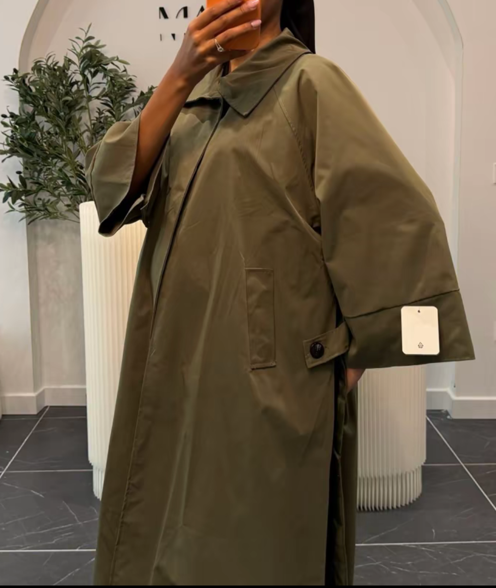 Trench Cape longue imperméable oversize SALIHA MODE