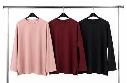 T shirt uni grande taille coton SALIHA MODE
