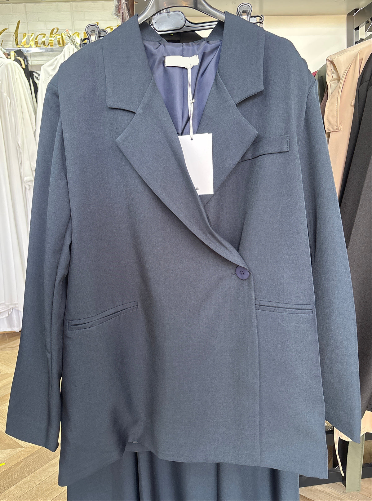 Ensemble blazer et jupe longue avec poches SALIHA MODE