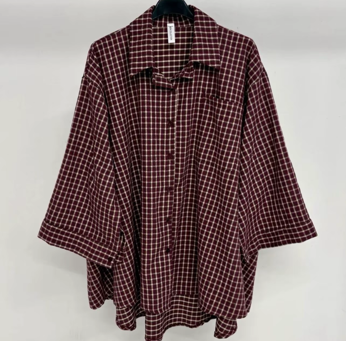 Chemise à petits carreaux Oversize SALIHA MODE