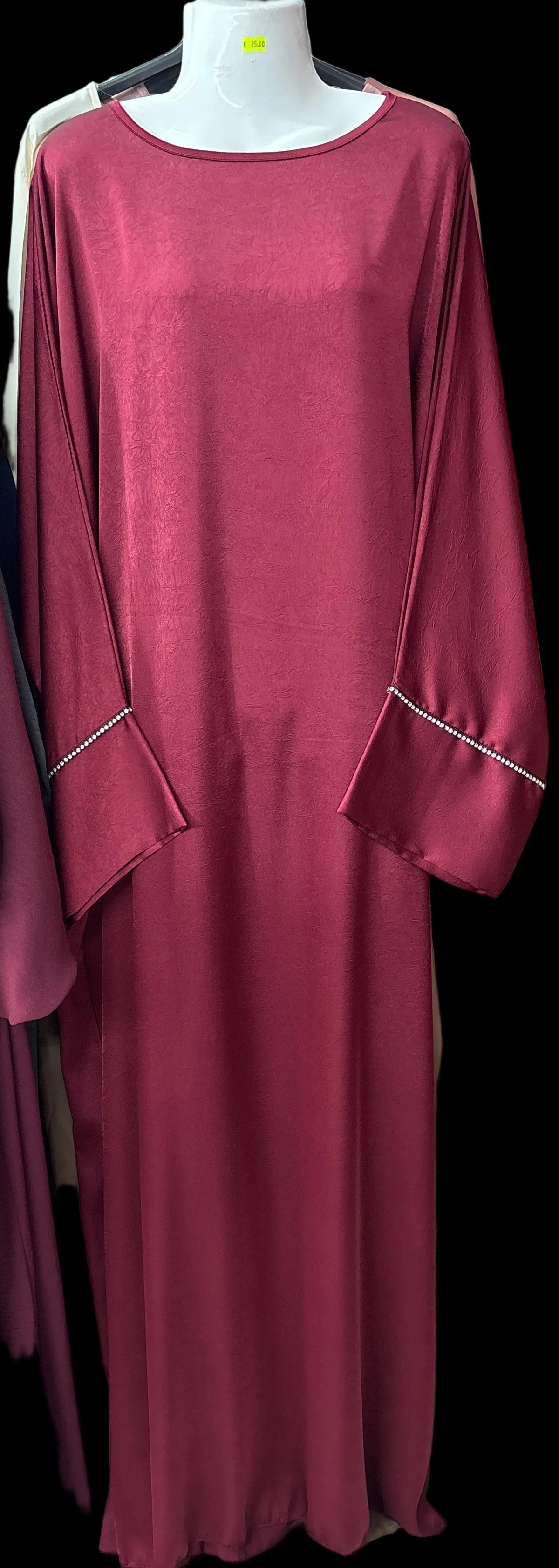 Robe droite longue en soie satinée SALIHA MODE