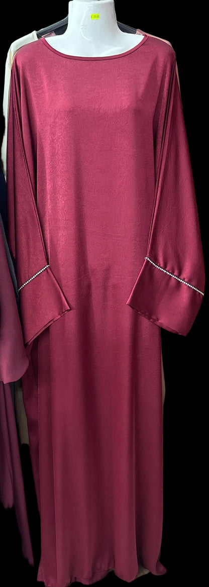 Robe droite longue en soie satinée SALIHA MODE