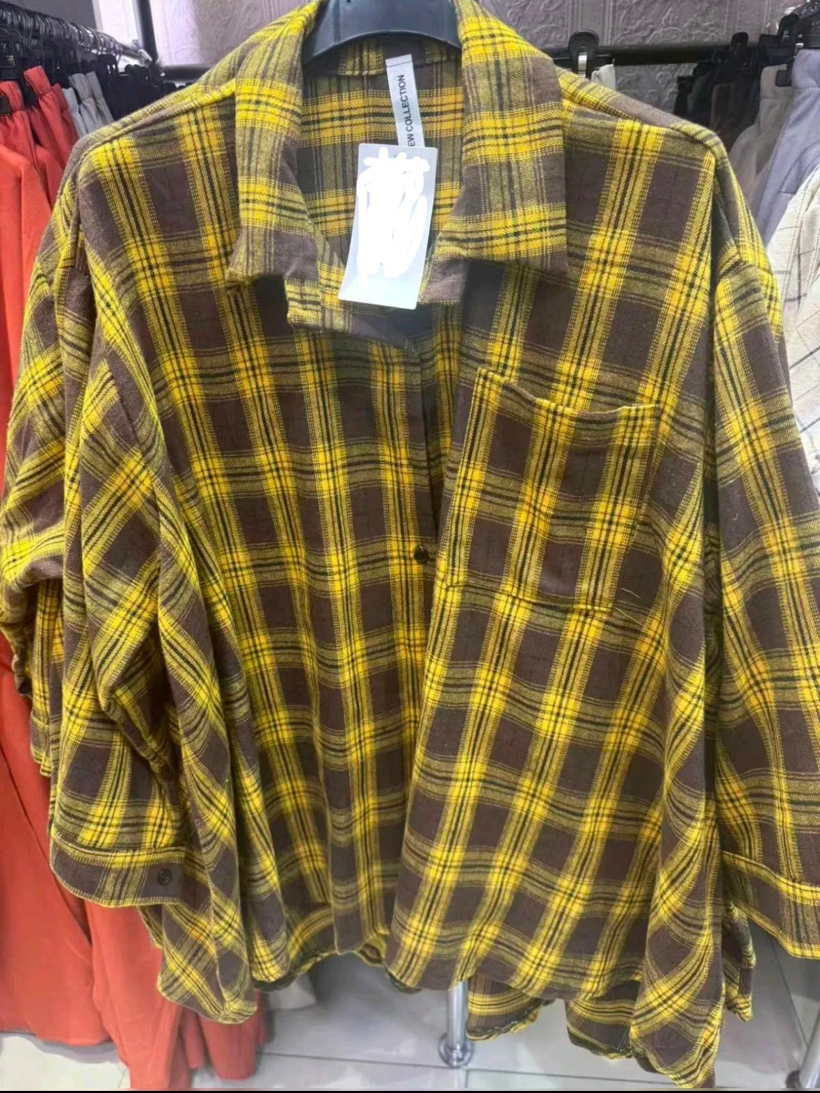Chemise à grands carreaux oversize SALIHA MODE