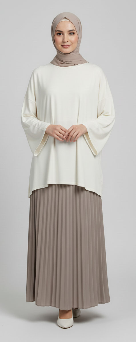 T shirt uni grande taille coton SALIHA MODE