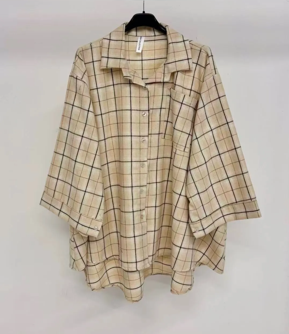Chemise à carreaux oversize SALIHA MODE