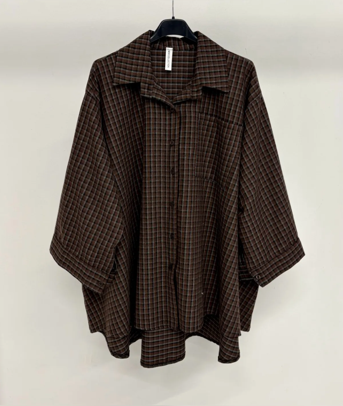 Chemise à petits carreaux Oversize SALIHA MODE