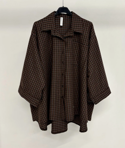 Chemise à petits carreaux Oversize SALIHA MODE