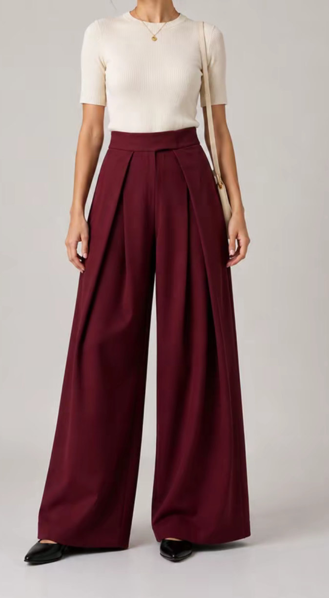 Pantalon décontracté coupe Palazzo SALIHA MODE