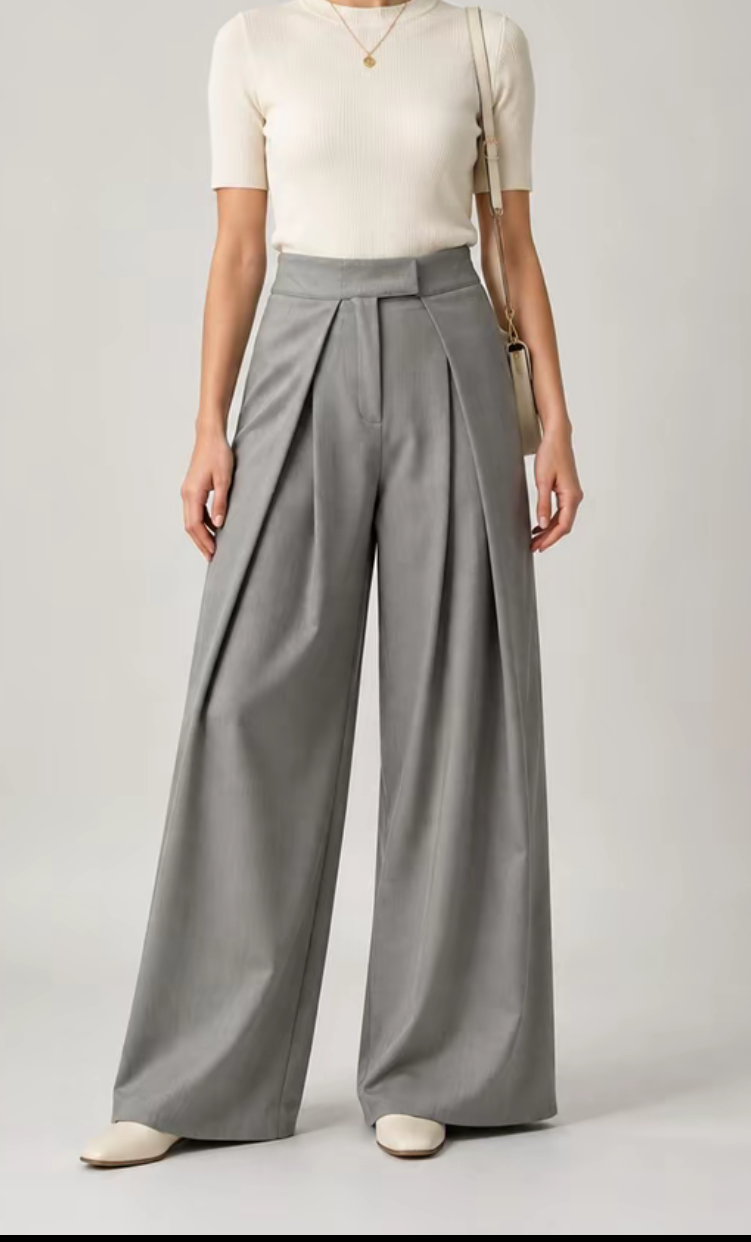 Pantalon décontracté coupe Palazzo SALIHA MODE
