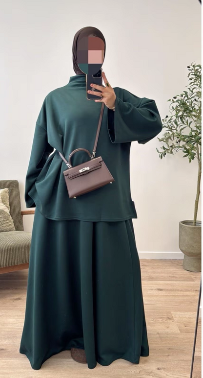 Ensemble jupe et col montant SALIHA MODE