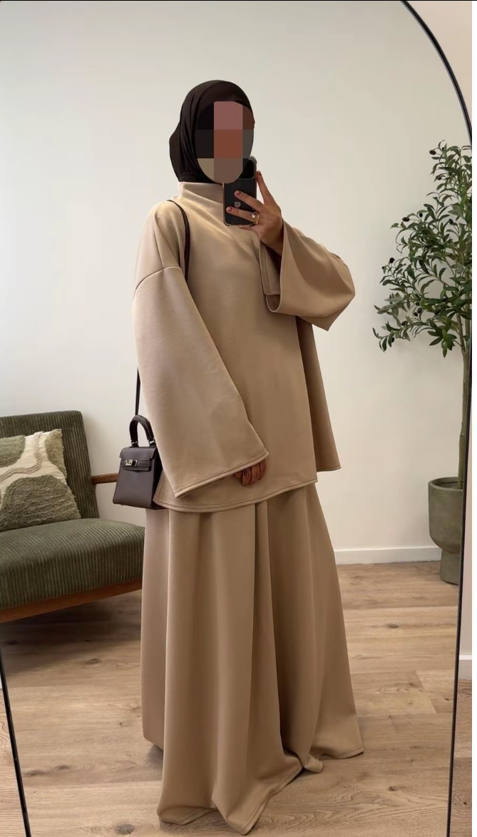 Ensemble jupe et col montant SALIHA MODE