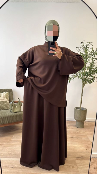 Ensemble jupe et col montant SALIHA MODE