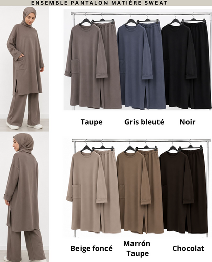 Ensemble pantalon et tunique longue et large SALIHA MODE