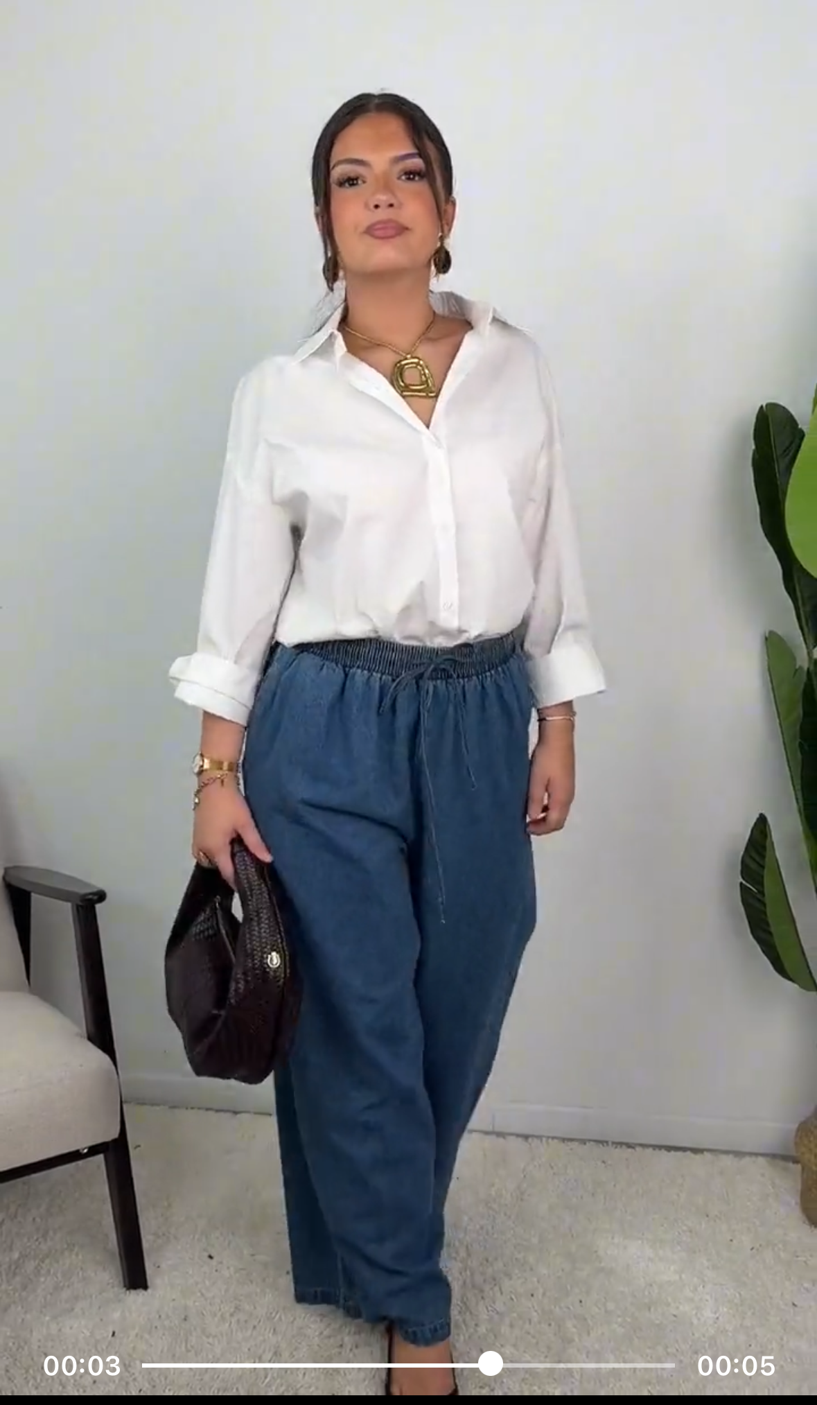 Pantalon jean 100% coton SALIHA MODE