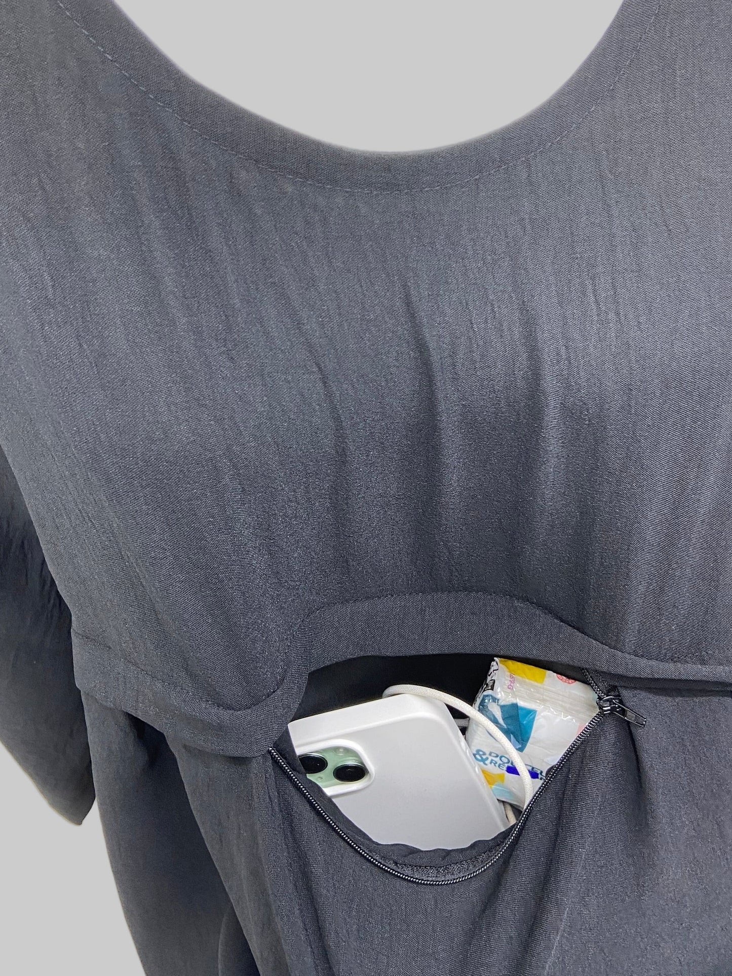 Robe Hadj Omra avec POCHE DEVANT et khimar en JAZZ