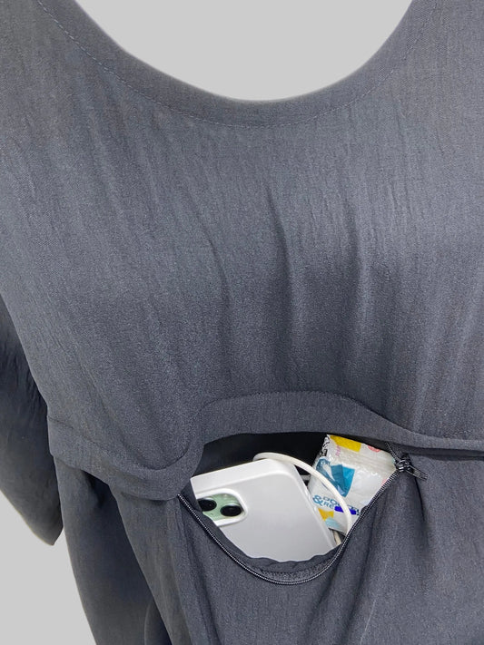 Robe Hadj Omra avec POCHE DEVANT et khimar (en JAZZ) SALIHA MODE