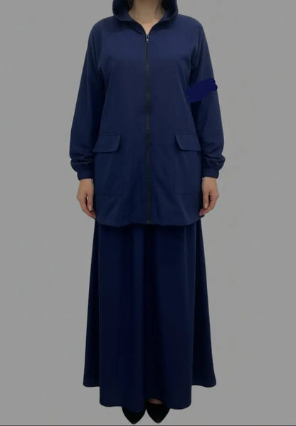 Ensemble en KWAY Veste avec Jupe SALIHA MODE