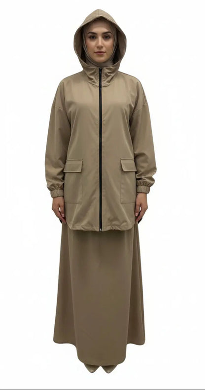 Ensemble en KWAY Veste avec Jupe SALIHA MODE