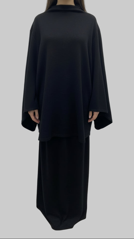 Ensemble avec jupe en laine