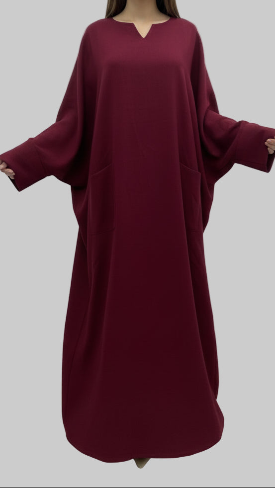 Robe large et longue avec deux poches SALIHA MODE