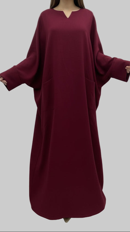 Robe large et longue avec deux poches SALIHA MODE