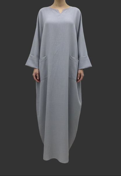 Robe large et longue avec deux poches SALIHA MODE