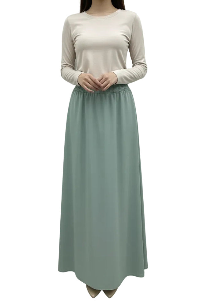 Jilbeb deux pièces en soie de médine, avec jupe SALIHA MODE