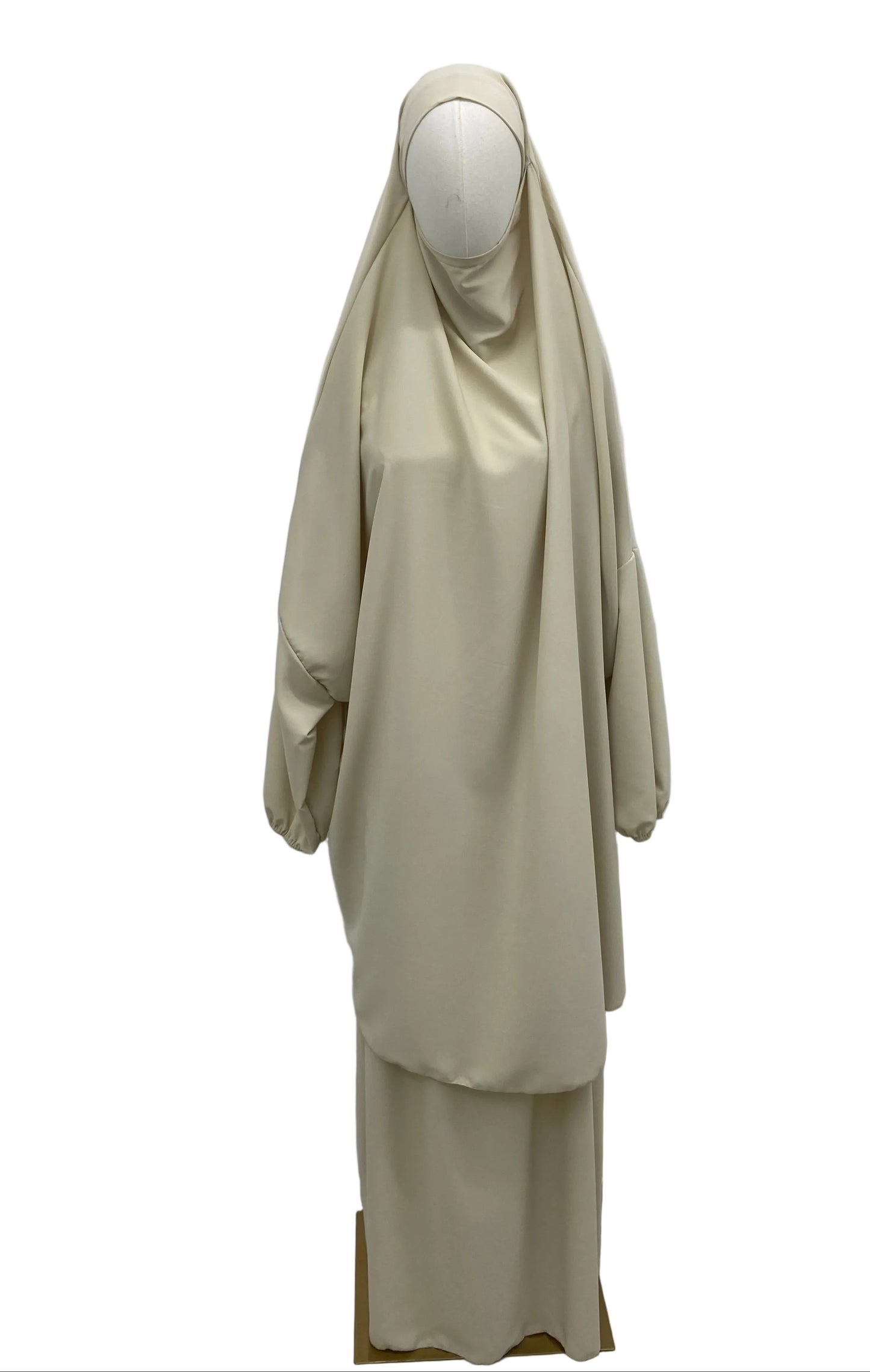 Jilbeb deux pièces en soie de médine, avec jupe SALIHA MODE