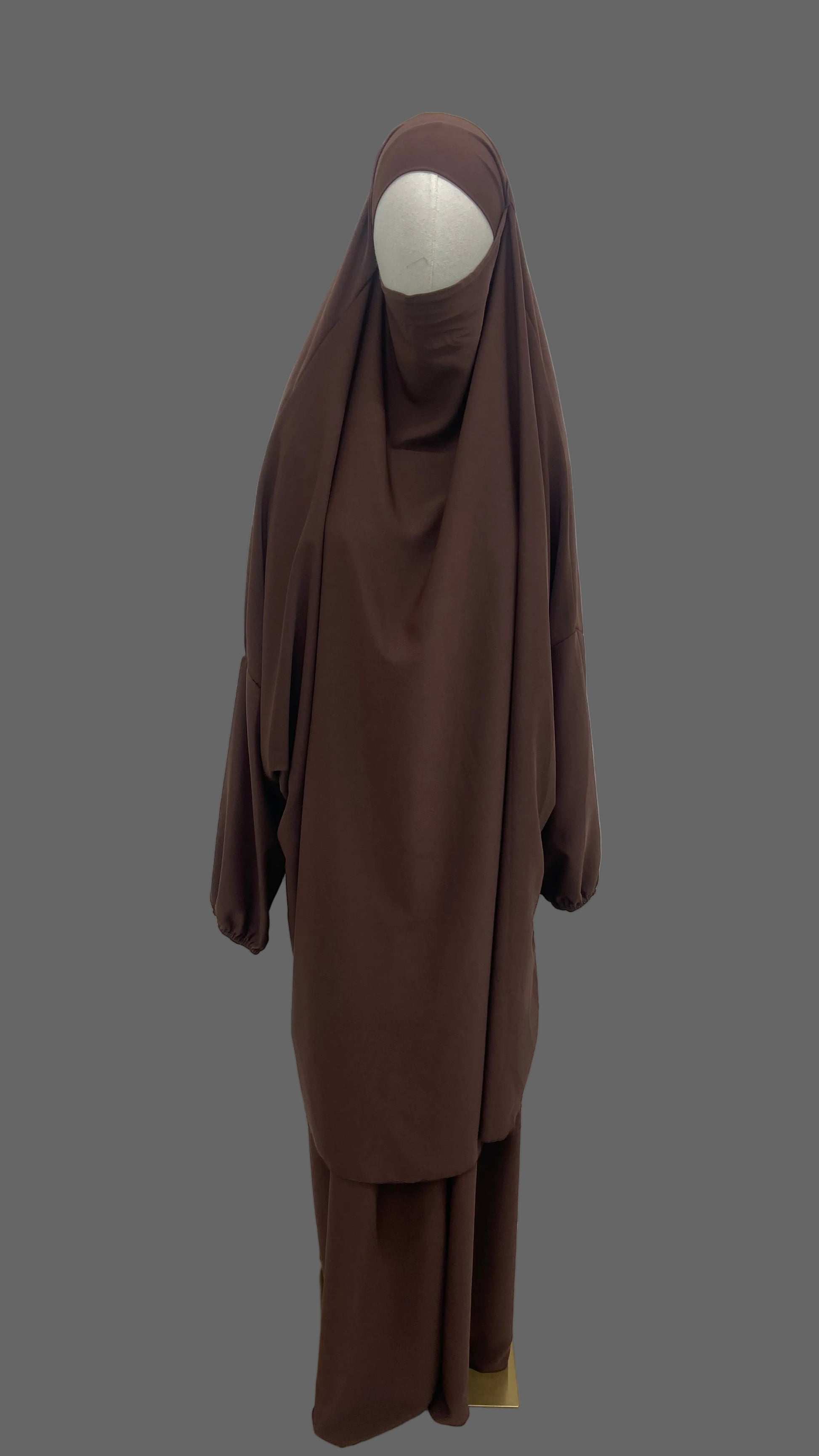 Jilbeb deux pièces en soie de médine, avec jupe SALIHA MODE