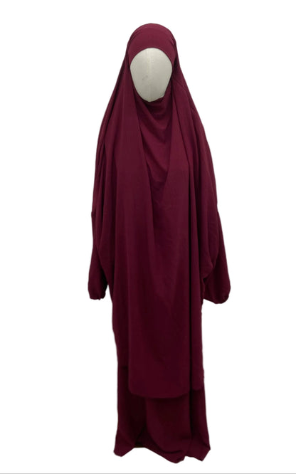 Jilbeb deux pièces en Jazz avec jupe SALIHA MODE