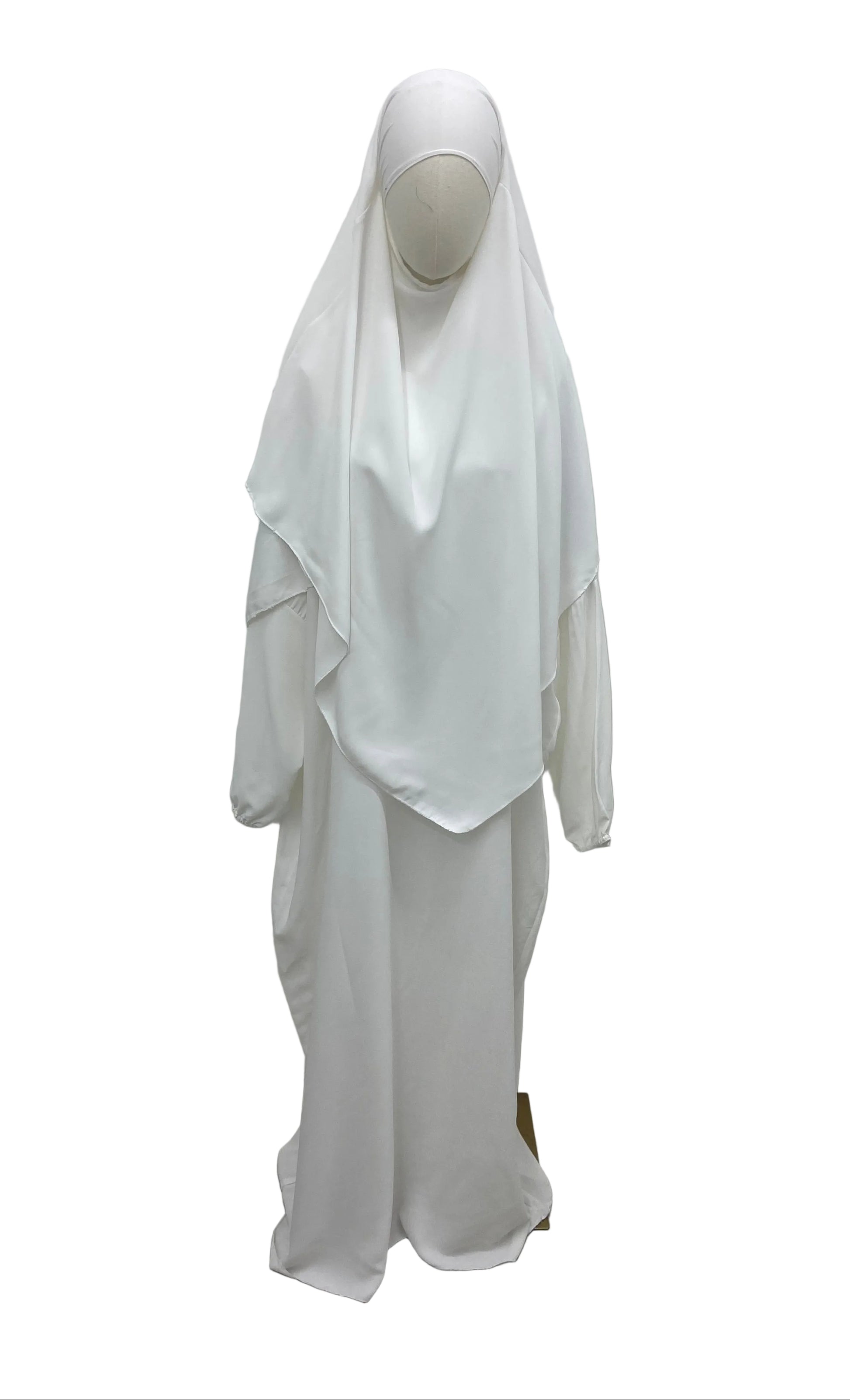 Ensemble Robe et khimar en soie de medine SALIHA MODE