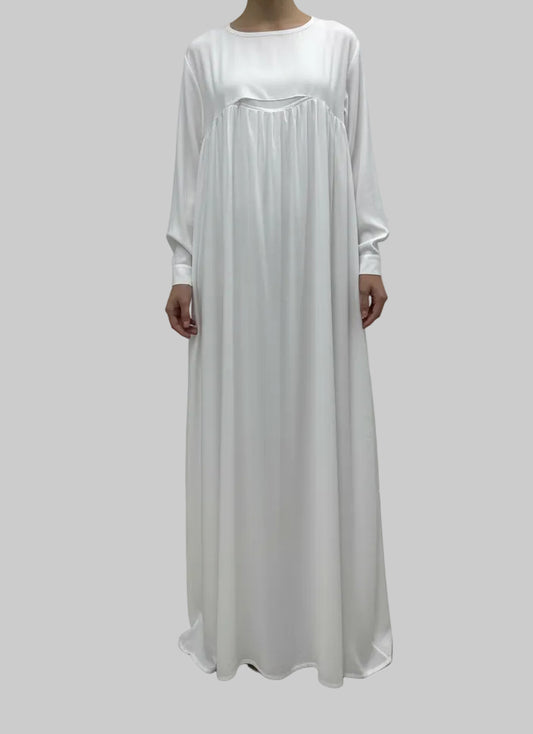 Robe OMRA en coton avec grand foulard