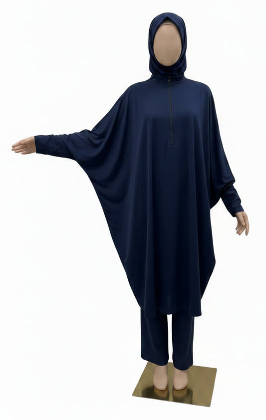 Burkini Grande Taille à fermeture à éclair SALIHA MODE