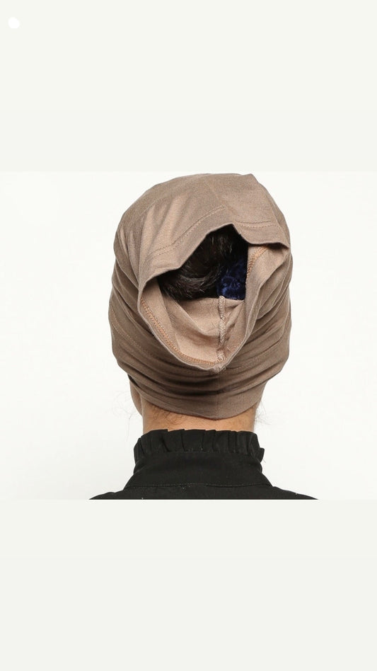 Bonnet en coton ouvert "tube" SALIHA MODE