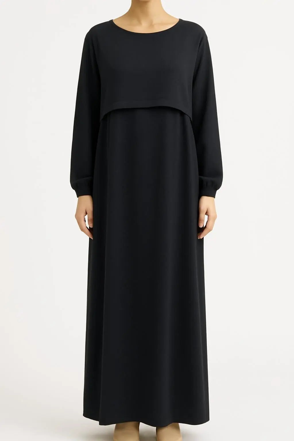 Robe Hadj Omra avec POCHE DEVANT et khimar (en JAZZ) SALIHA MODE
